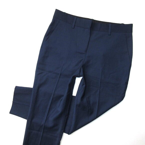 NWT Theory Treeca in Sea Blue Continuous Stretch Wool Ankle Pants 18 - Picture 2 of 5